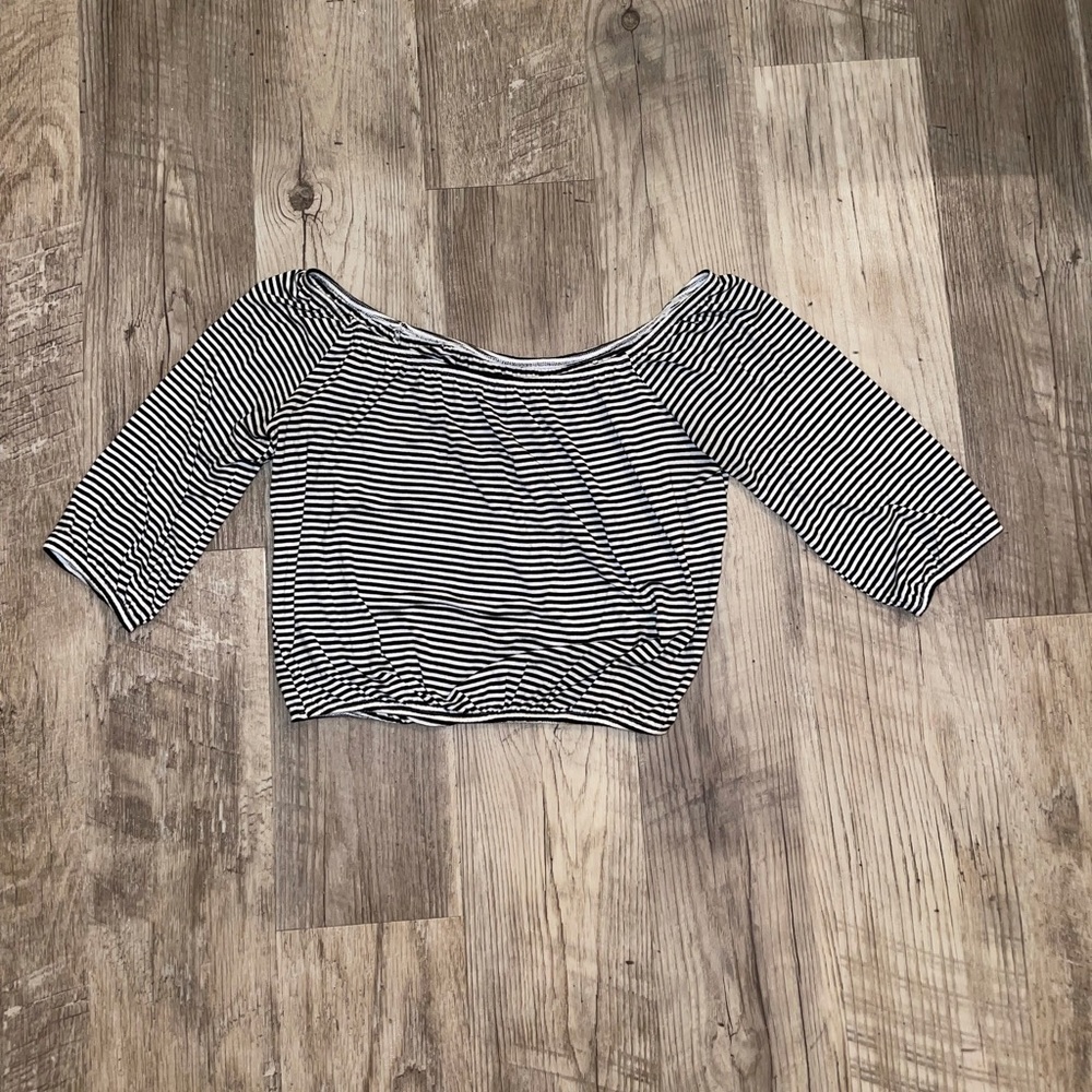 Striped crop top
